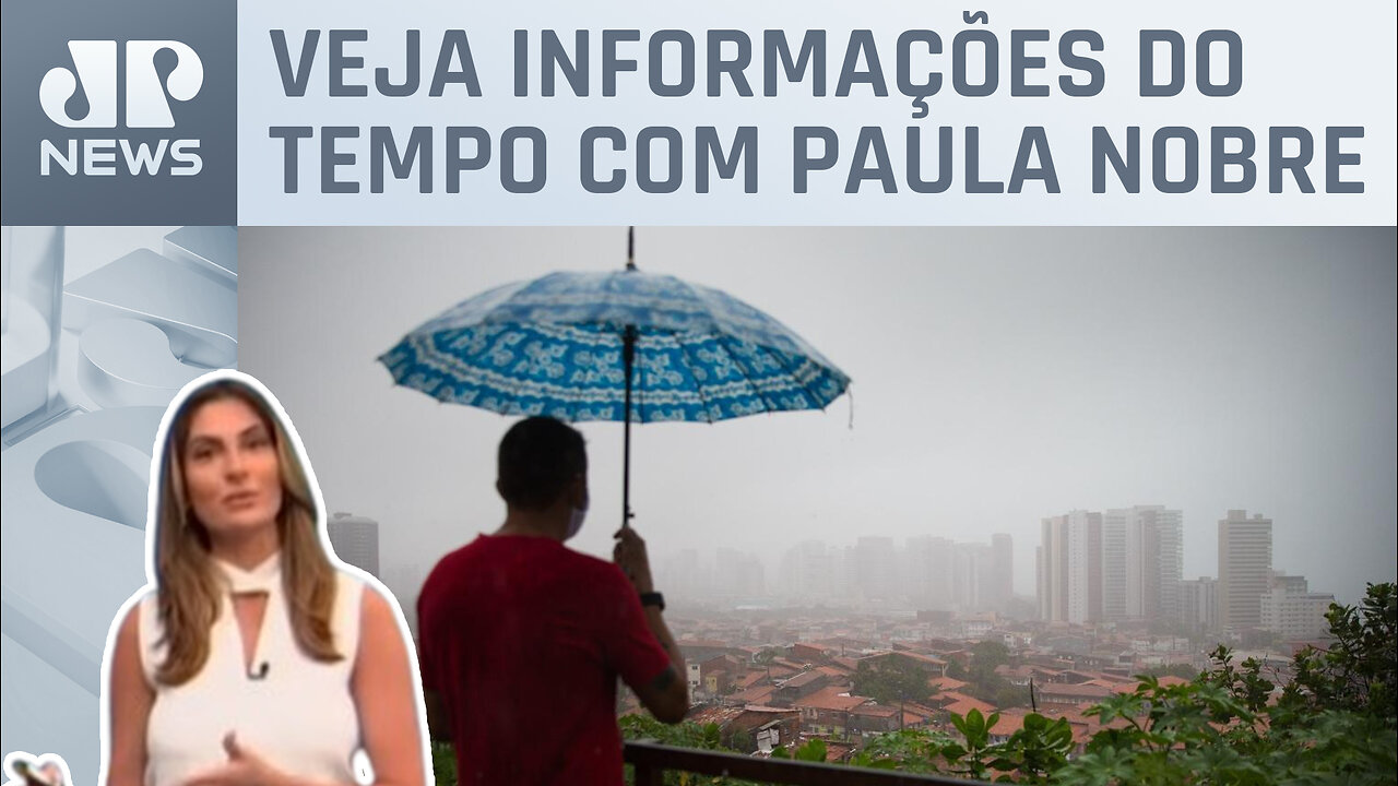 Faixa litorânea do Nordeste com chuva nesta quarta (13) | Previsão do Tempo