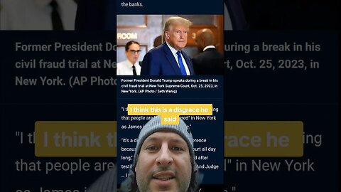 Trump calls $250 million fraud trial "Election Interference"