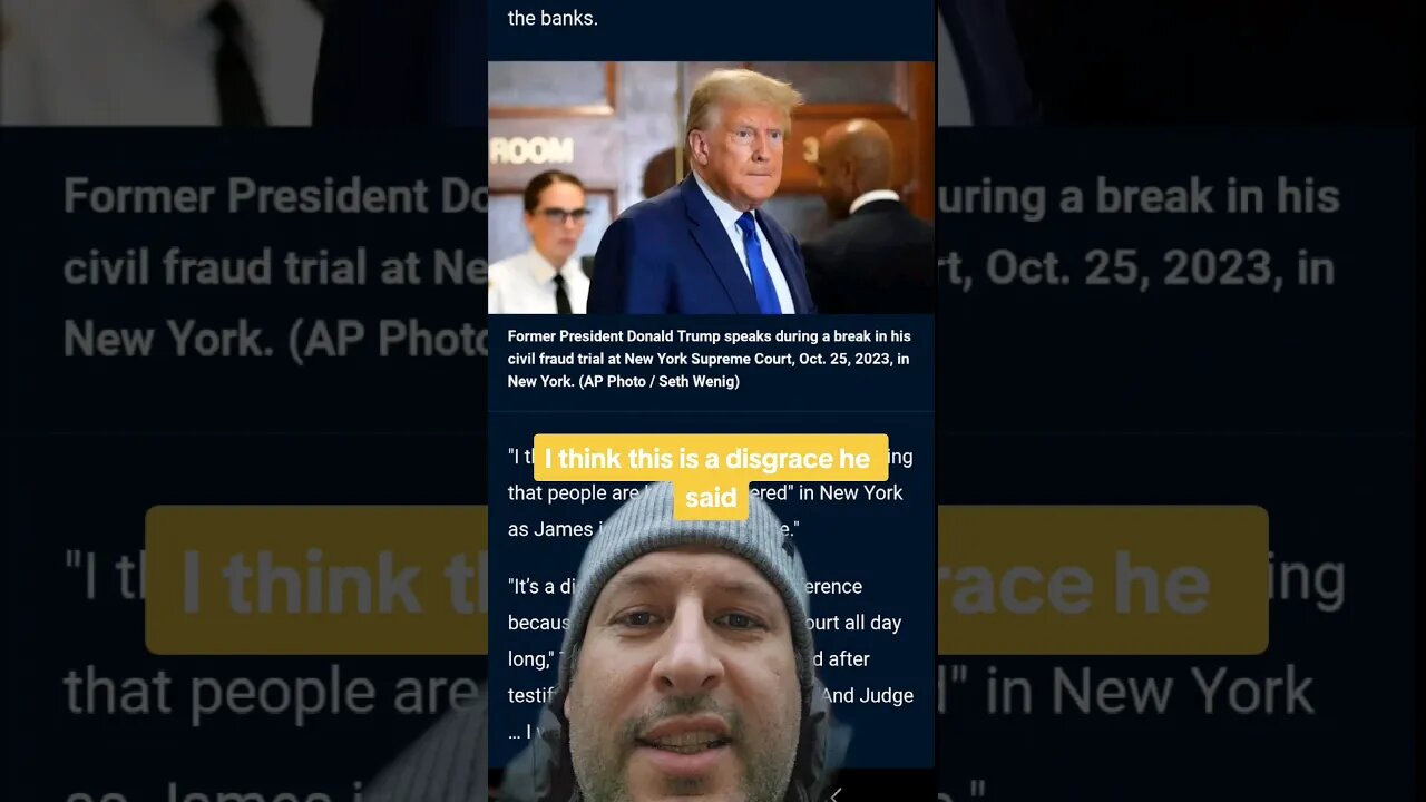 Trump calls $250 million fraud trial "Election Interference"
