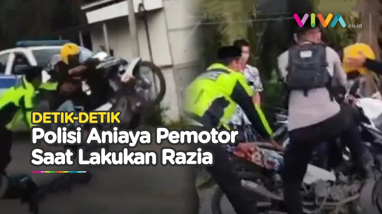 Pakai Jurus Pukul Usai Nyaris Ditabrak, Polisi Vs Pemotor Berujung Damai