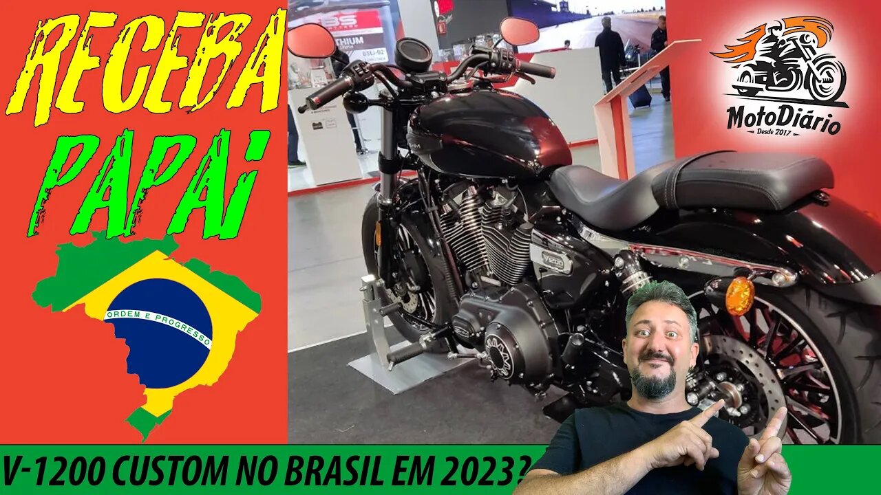 RECEBA PAPAI ✅, segura a EMOÇÃO. SHINERAY CUSTOM V1200 NO BRASIL EM 2023❓