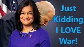 Progressive Jayapal WALKS BACK Anti War Letter