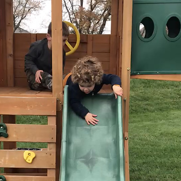 An Epic Pants Fall While On The Slide