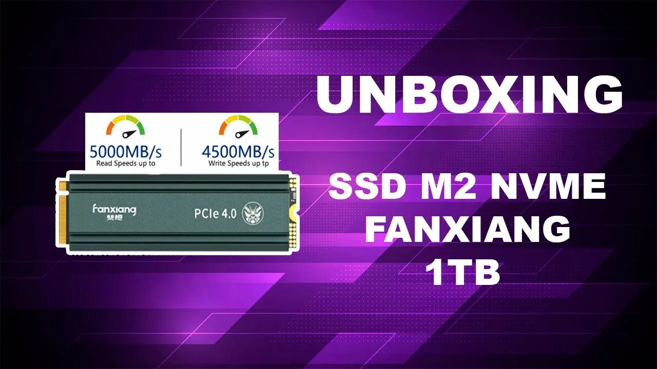 Unboxing - SSD M2 nvme Fanxiang 1TB - (Português BR)