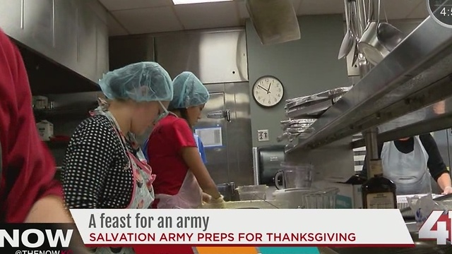 Salvation Army kitchen heat up to feed the hungry