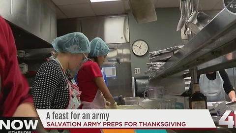 Salvation Army kitchen heat up to feed the hungry
