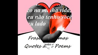 Tudo se torna preto & branco, não tenho você ao meu lado [Frases e Poemas]