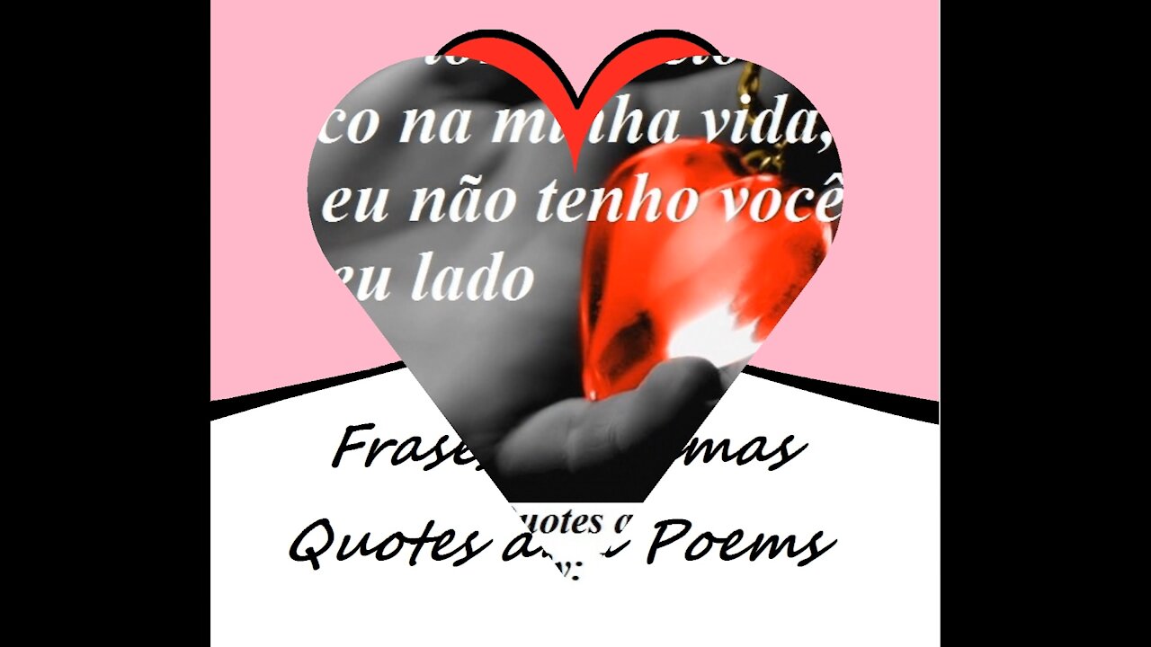 Tudo se torna preto & branco, não tenho você ao meu lado [Frases e Poemas]