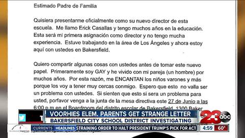 Voorhies Elementary Parents Receive Strange Letter