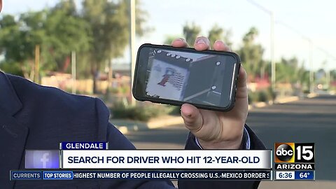Search for driver who hit 12-year-old boy