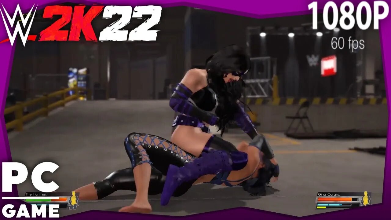 WWE 2K22 | THE HUNTRESS V GINA CARANO! | Backstage Brawl [60 FPS PC]