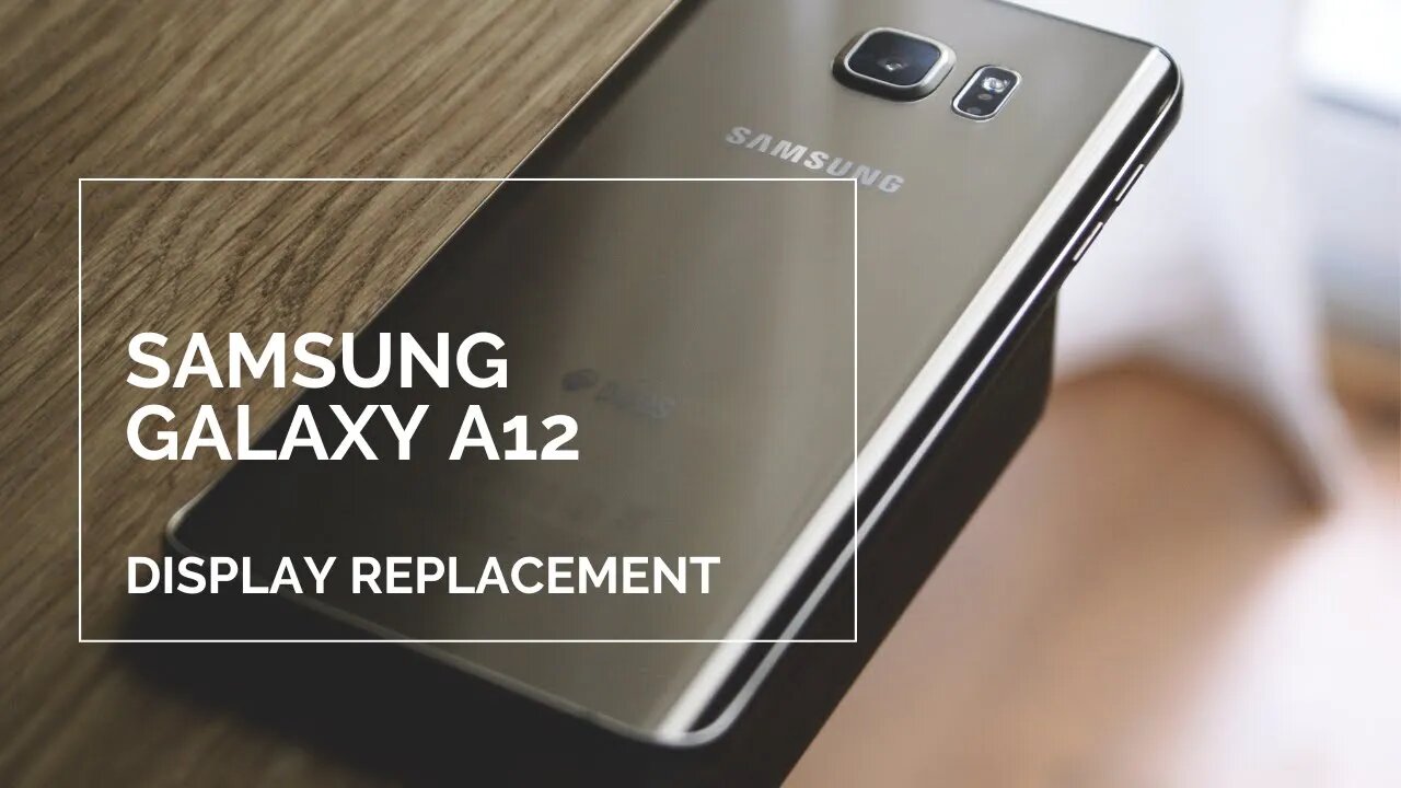 Samsung Galaxy A12 (A127F), screen replacement, repair video