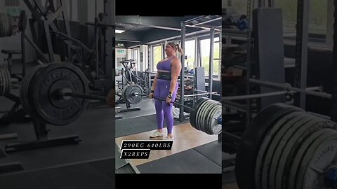 Deadlift de 290kg p/ 2 reps de Lucy Underdown #Shorts