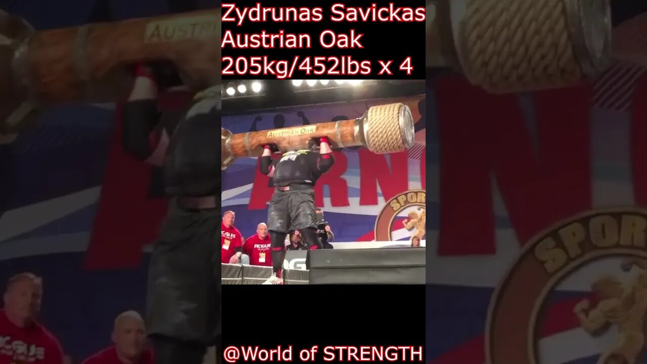 Amazing Strength World Records | Zydrunas Savickas Austrian Oak World Record