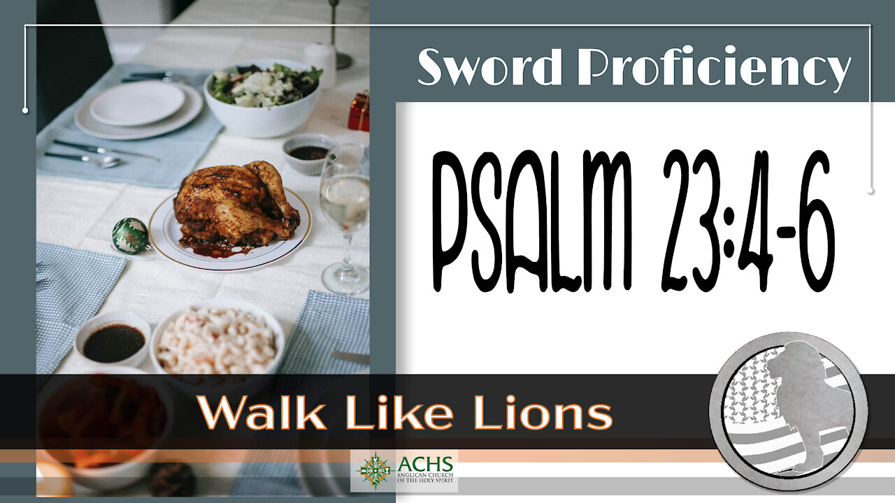 "Sword Proficiency: Psalm 23:4-6" Walk Like Lions Christian Daily Devotion with Chappy Feb 9, 2021