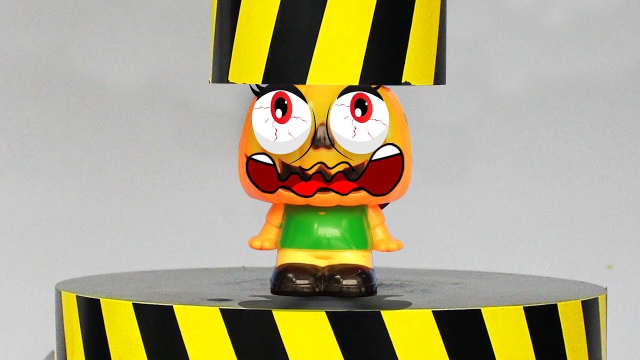 Top 10 Best Hydraulic Press with Pumpkin Satisfying Crushing with High Pressure Woa Doodles #1