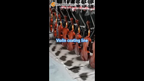 Violin Manual Spray Painting Line