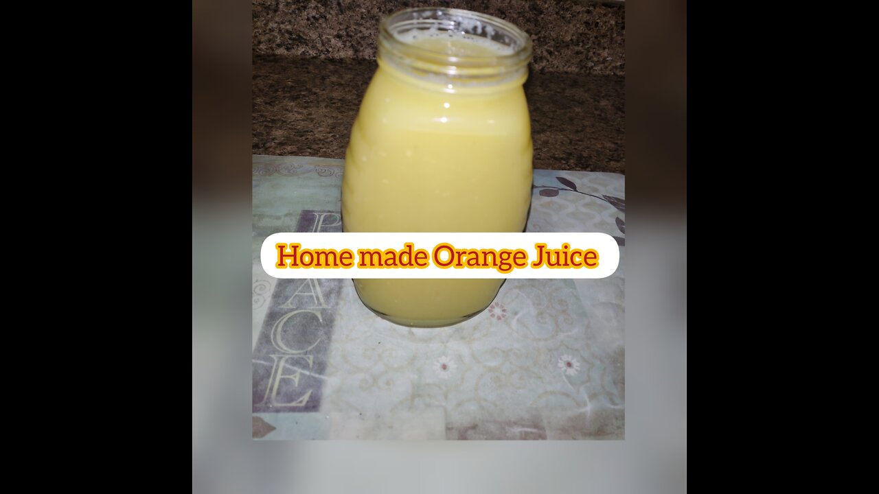 Homemade Orange Juice