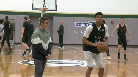 Milwaukee Bucks help boy's Make A Wish come true