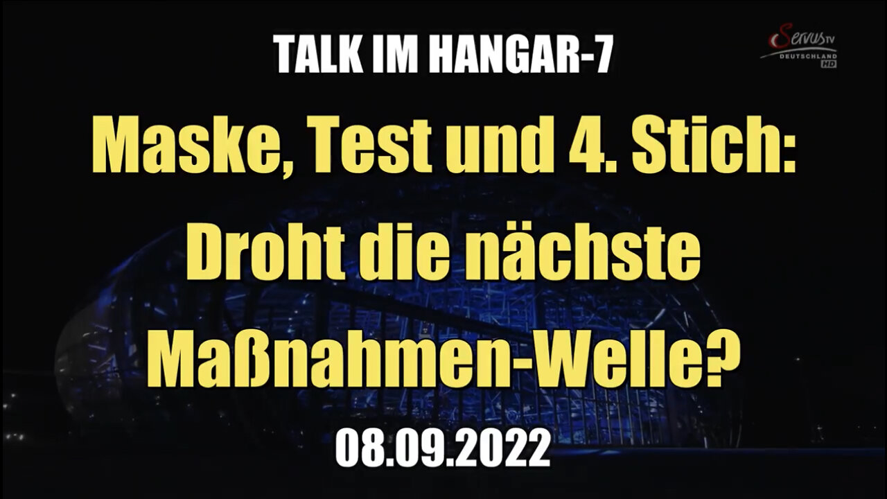 Maske, Test und 4. Stich: Droht die nächste Maßnahmen-Welle? (Servus TV I 08.09.2022)