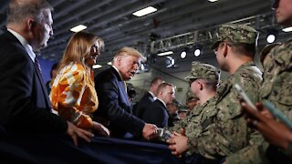 Trump Denies Insulting Troops As Poll Shows Military Vote Up For Grabs