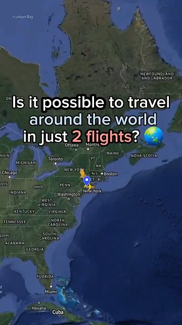 Traveling around the world with just two flights ? #aviation
