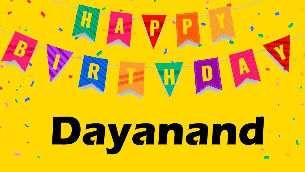 Happy Birthday to Dayanand - Birthday Wish From Birthday Bash