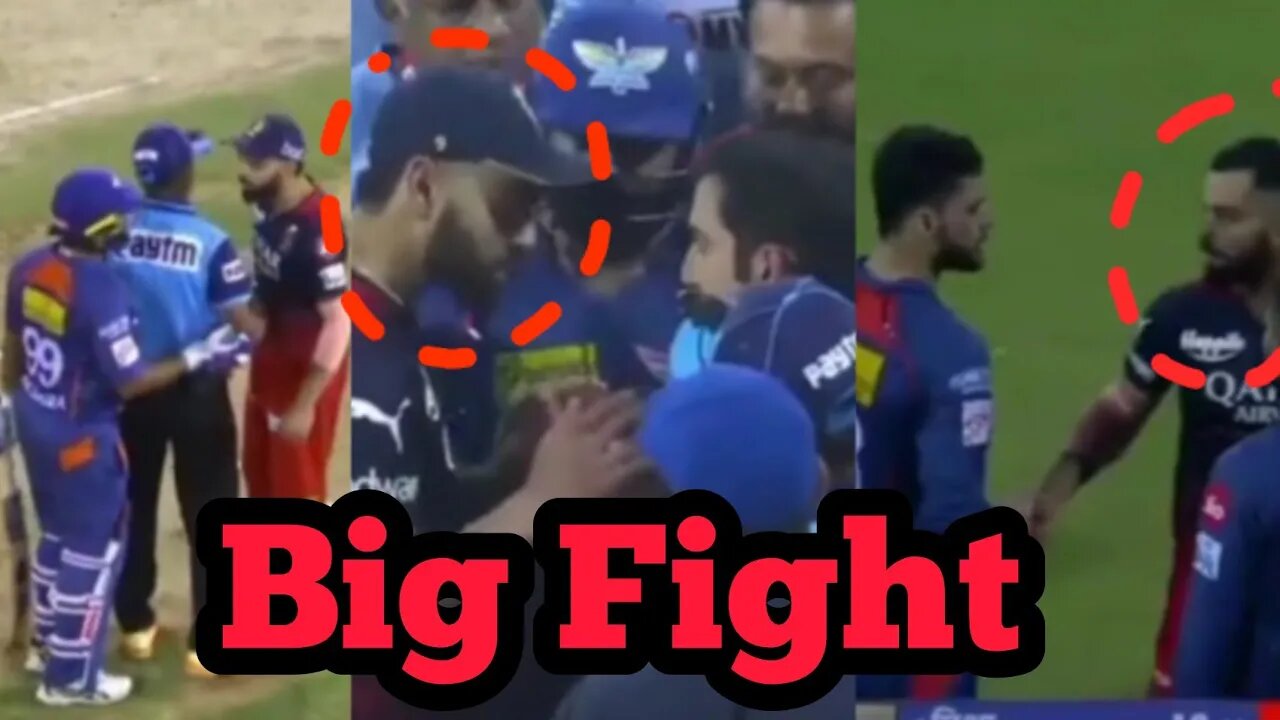 Virat Kohli vs Gambhir Fight Full video ( RCB vs LSG )