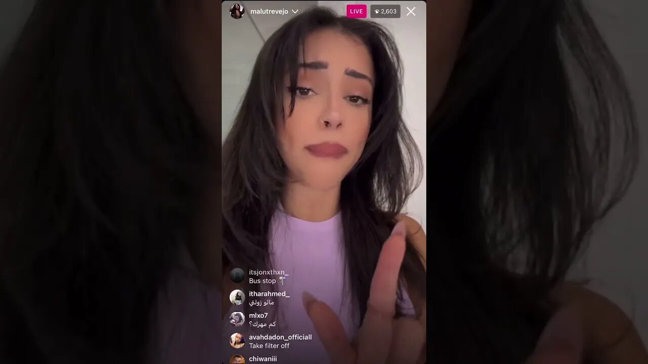 MALU TREVEJO IG LIVE: Malu Done up In Her Purple Outfit Shaking Her Hip & In A Good Mood (06/03/23)