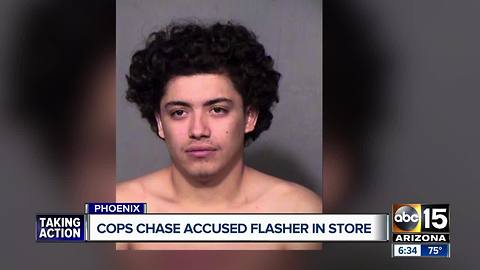 Cops chase accused flasher in Phoenix Walmart