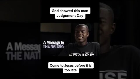 JUDGEMENT DAY. PLEASE REPENT