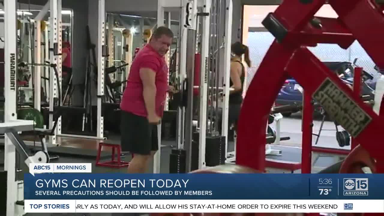 Gyms taking precautions to keep customers safe after reopening