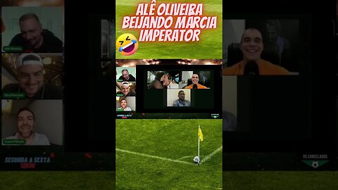 Alê Oliveira beija Márcia Imperator ao vivo! #shorts #shortsvideo #shortsviral #short #futebol