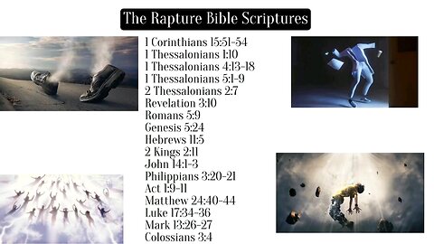 The Rapture Bible Scriptures 📖