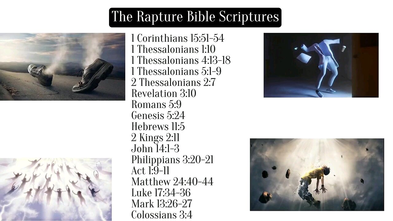 The Rapture Bible Scriptures 📖