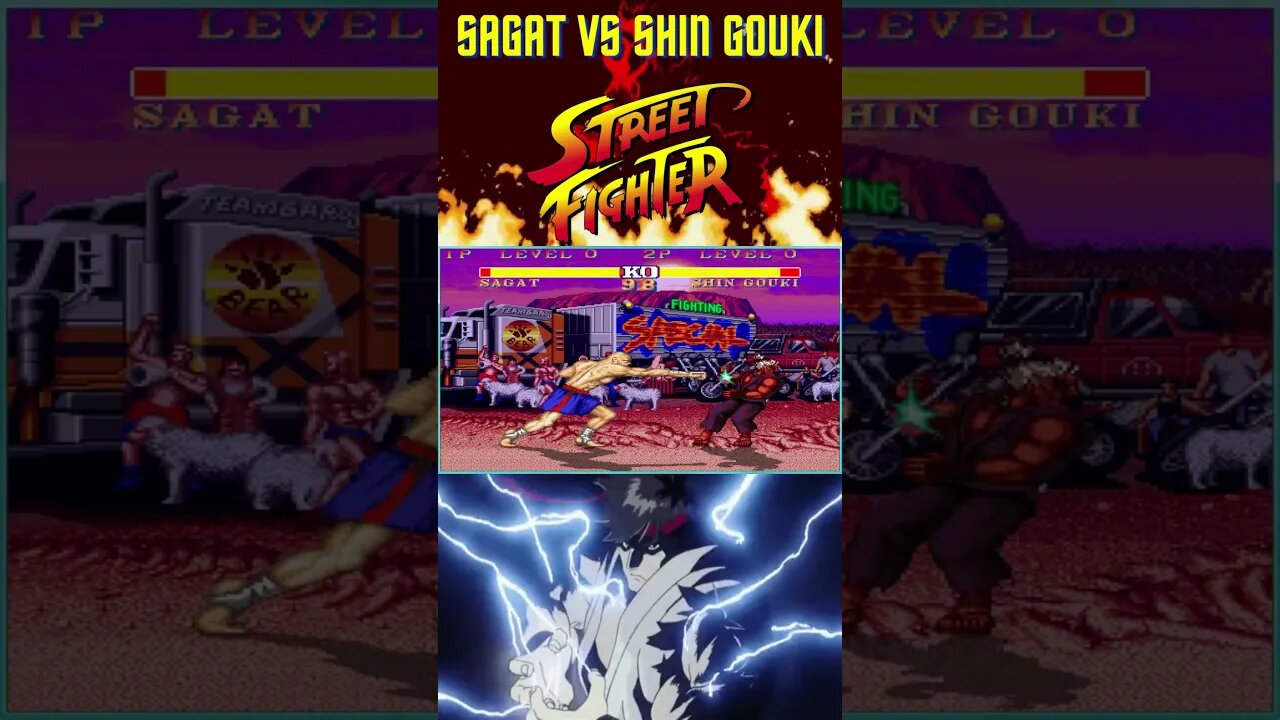 SAGAT VS SHIN GOUKI#shorts