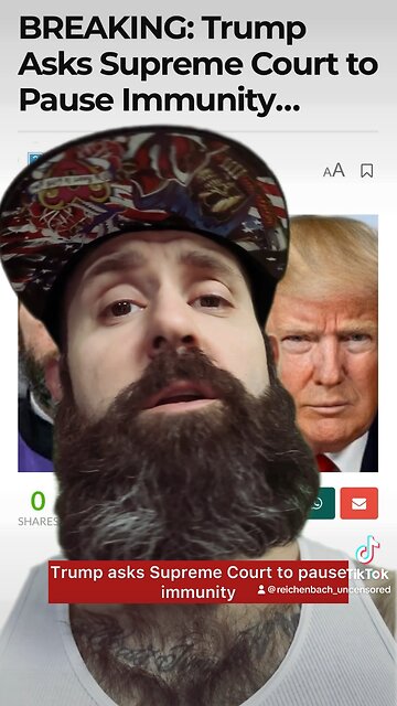 😱 Trump is asking the Supreme Court to do what?! #trump #supremecourt #presidentialimmunity