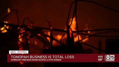 Family restaurant in Tonopah destroyed in fire