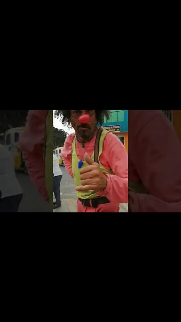 Personaje en calle de Lima, Perú