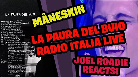 Måneskin - La paura del buio / Fear of the Dark (Radio Italia Live) - Roadie Reaction