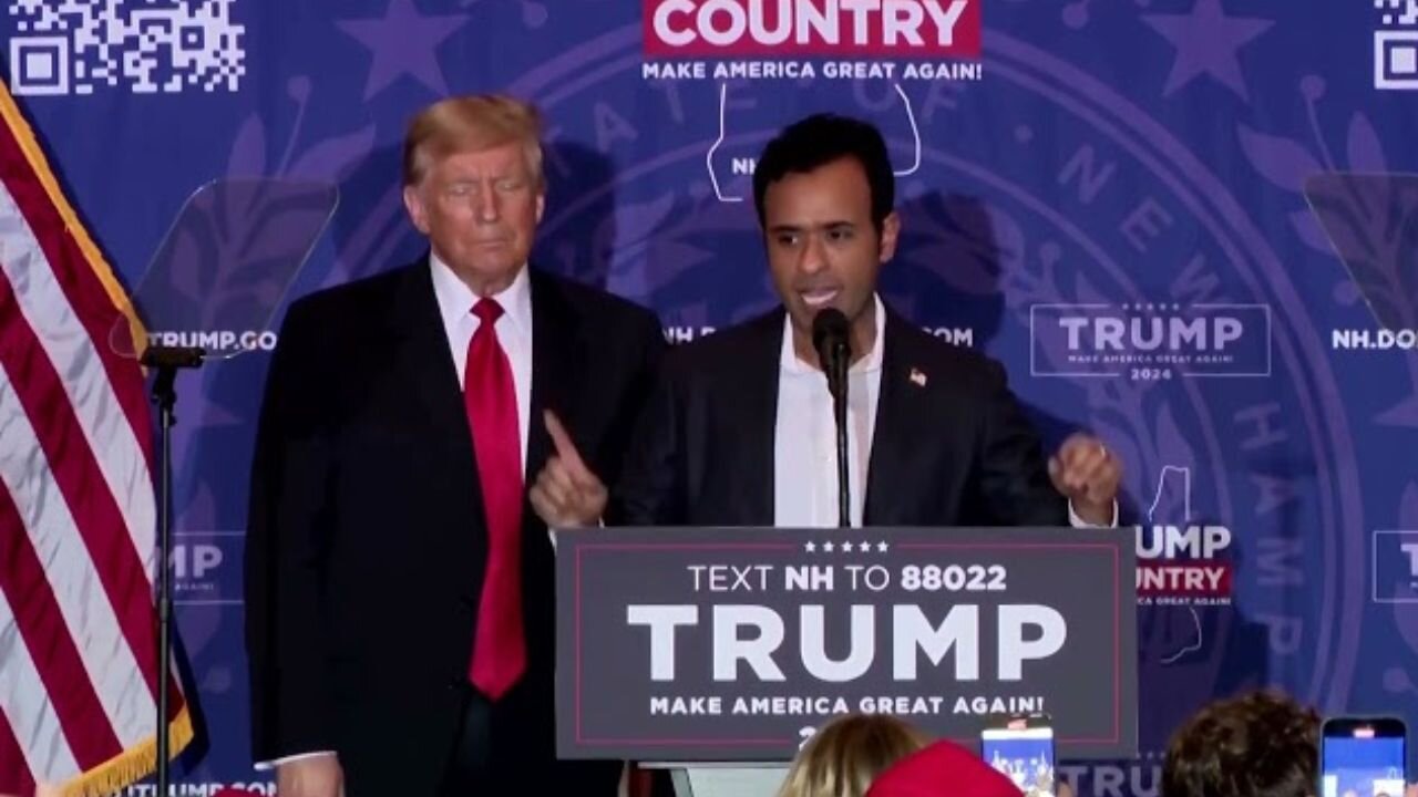 Trump shares stage with Ramaswamy after endorsement