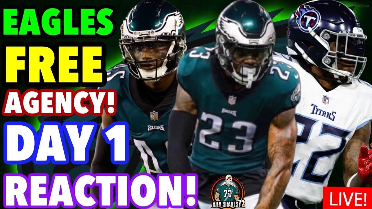 EAGLES FREE AGENCY LIVE REACTION DAY 1! WHO WILL THE EAGLES RETAIN AND PERSUE!? NEWS & RUMORS!