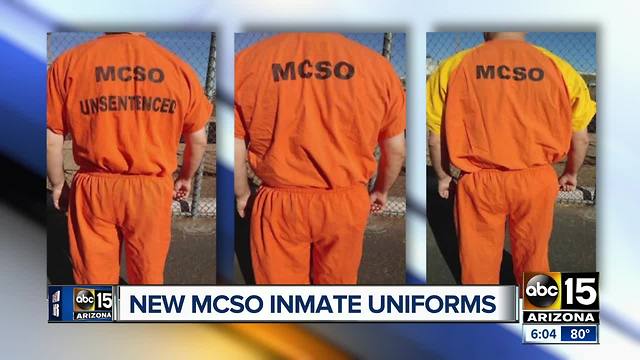 MCSO swapping black and white inmate uniforms for orange, phasing out pink underwear