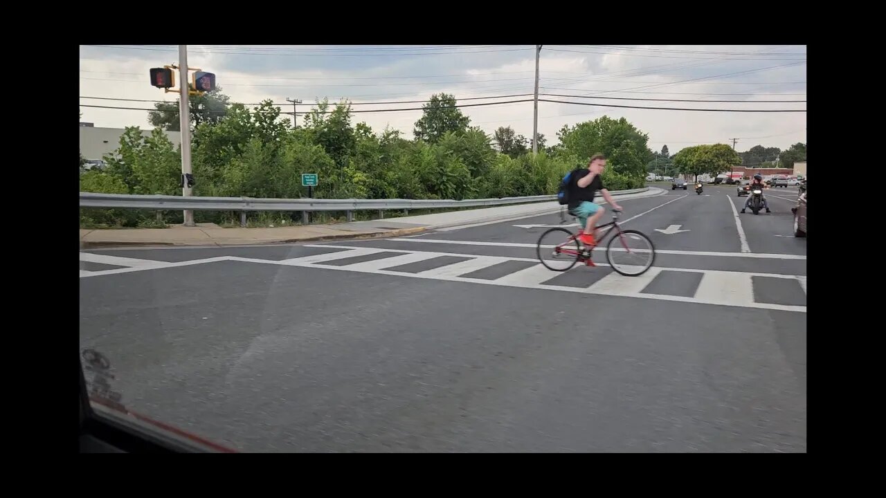 my cousin on a bicycle in front royal