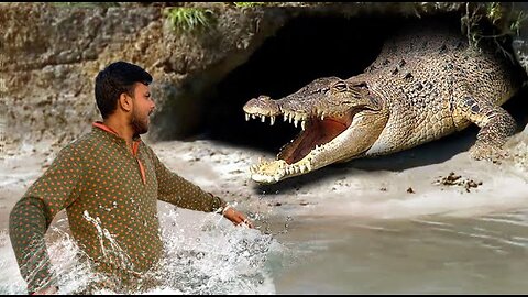 Epic Crocodile Attack Scene | Fun Made Movie By mr Ankush-from india.