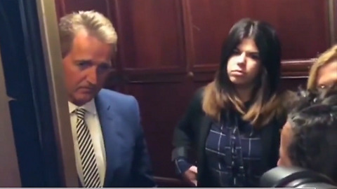 Pirro to Soros-linked activist confronting Flake: ‘Don’t you dare blame Kavanaugh'