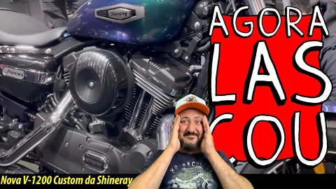 ✅ AGORA LASCOU: SHINERAY lança NOVA MOTO CUSTOM V-1200, e agora papai?