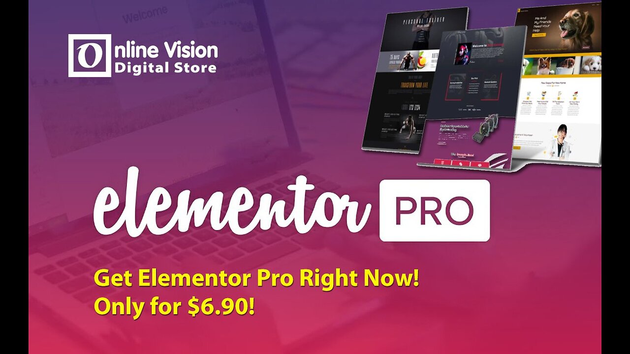 Buy Elementor Pro Only For $6.90 | Elementor Pro WordPress Page Builder | Original License Key