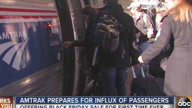 Amtrak prepares for influx of passengers, offering first-time Black Friday sale