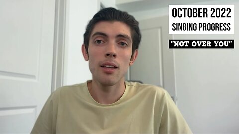 My Singing Progress - Not Over You